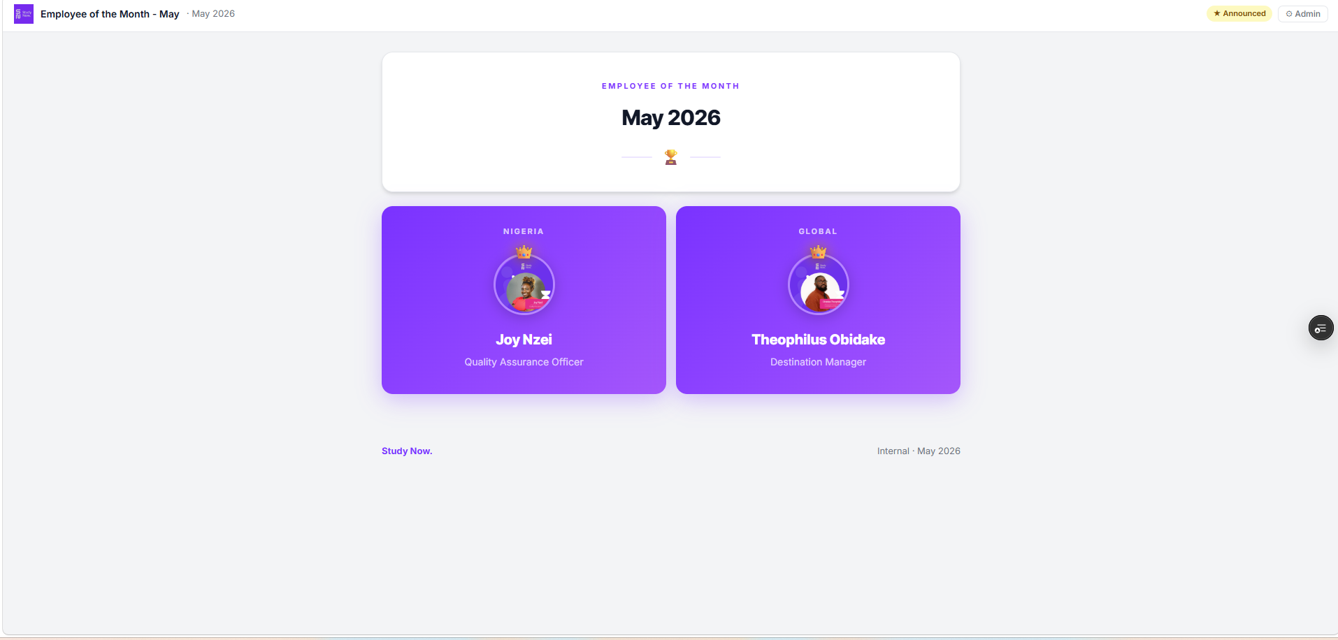 Employee Voting App
